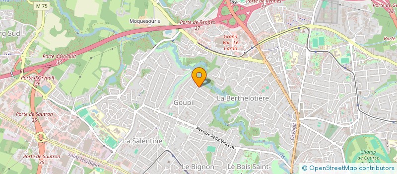 localisation de l'entreprise ARMATUR à ORVAULT