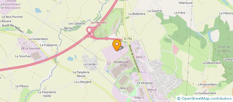 localisation de l'entreprise ARMATURES DU HAUT BOCAGE à LES HERBIERS