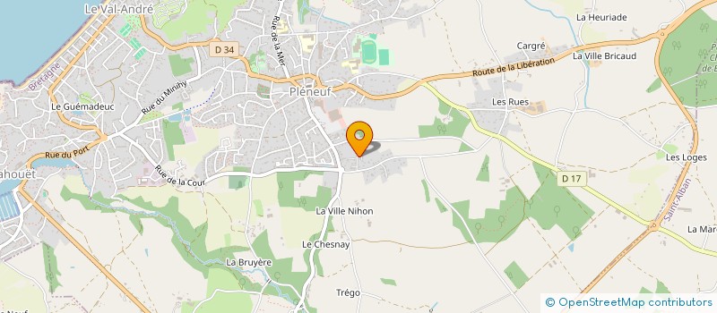 localisation de l'entreprise ARMAURYC  PLENEUF-VAL-ANDRE