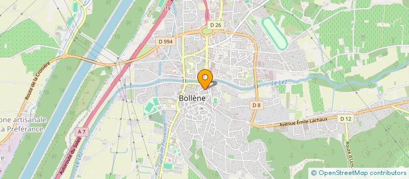 localisation de l'entreprise ARMAX  BOLLENE