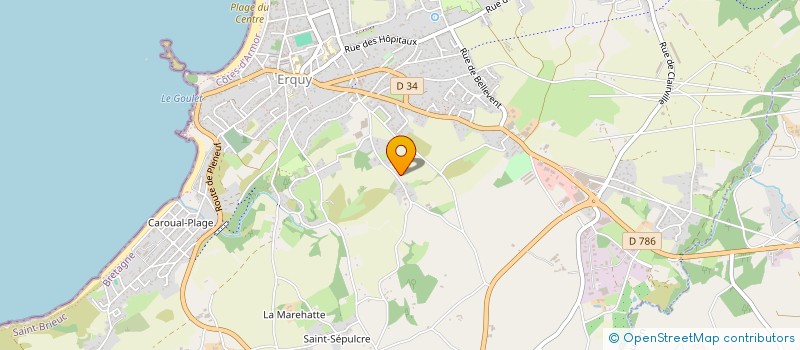 localisation de l'entreprise ARMEMENT ANTHINEAS à ERQUY