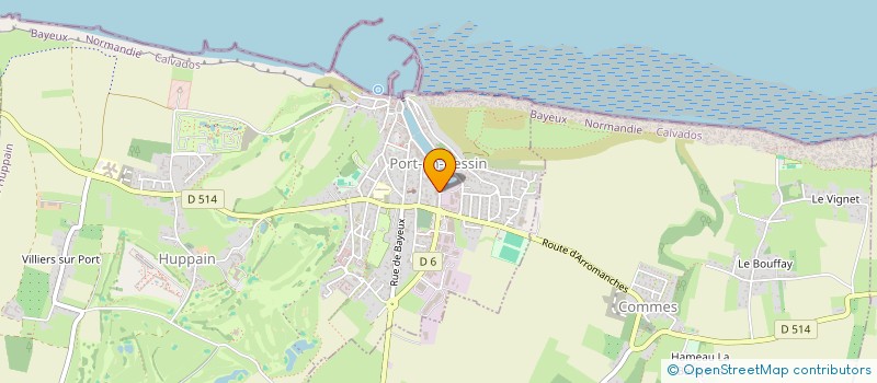 localisation de l'entreprise ARMEMENT COOPERATIF PORTAIS  PORT-EN-BESSIN-HUPPAIN