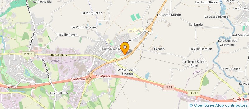 localisation de l'entreprise ARMEMENT DAVID HUON  HILLION