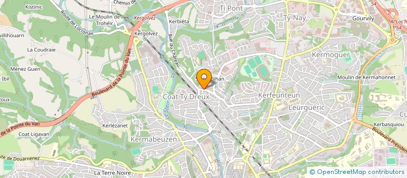 localisation de l'entreprise ARMEMENT DES PHARES ET BALISES à QUIMPER