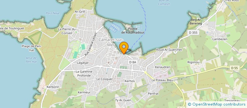 localisation de l'entreprise ARMEMENT DU NOROIT  CAMARET-SUR-MER