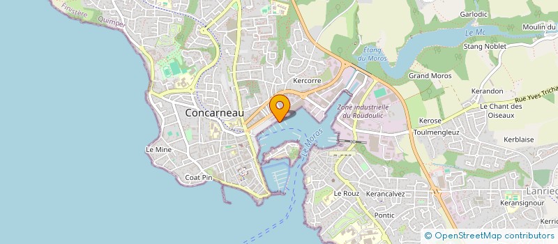 localisation de l'entreprise ARMEMENT GERARD VILLIERS à CONCARNEAU