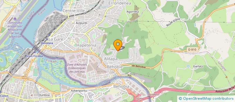 localisation de l'entreprise ARMEMENT KEROULAN  URRUGNE