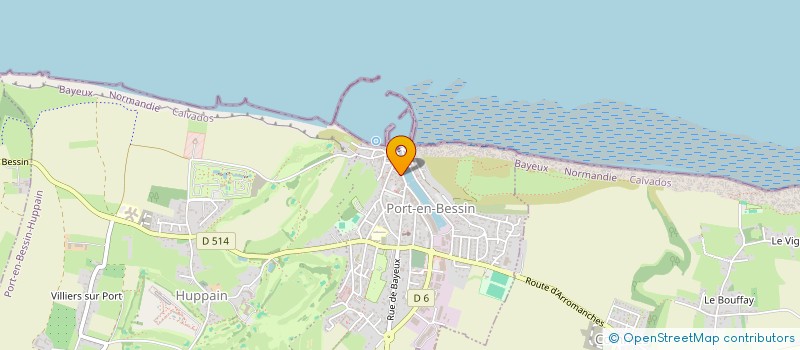 localisation de l'entreprise ARMEMENT LE DEFI  PORT-EN-BESSIN-HUPPAIN