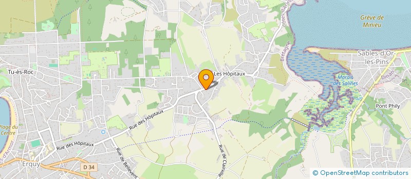 localisation de l'entreprise ARMEMENT LE FORBAN à ERQUY