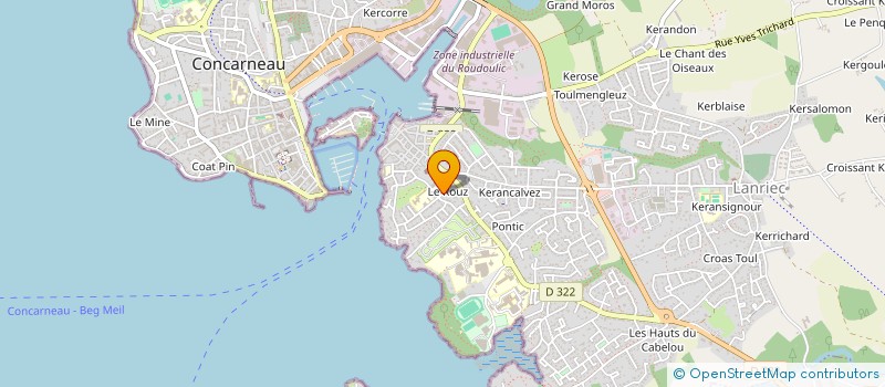 localisation de l'entreprise ARMEMENT LE GUILLOU à CONCARNEAU
