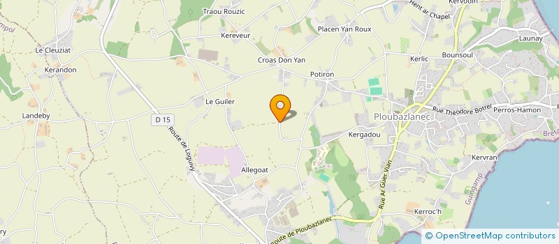 localisation de l'entreprise ARMEMENT MACE JULIEN - LE MEUR YVES à PLOUBAZLANEC