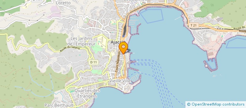 localisation de l'entreprise ARMEMENT MARITIME CYRNOS à AJACCIO