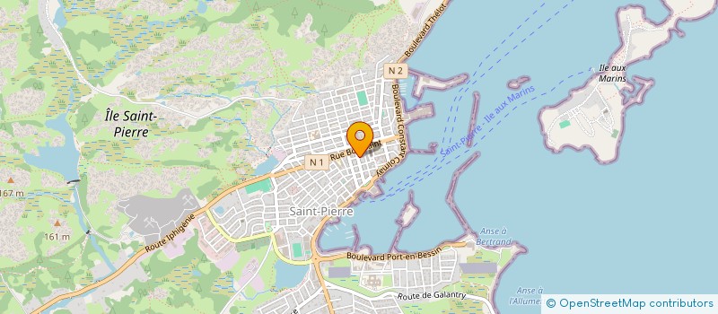 localisation de l'entreprise ARMEMENT MARITIME SPM à SAINT-PIERRE