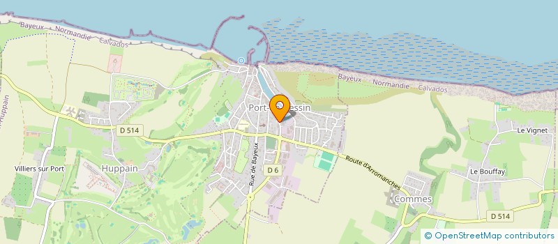 localisation de l'entreprise ARMEMENT SAINT GERBOLD  PORT-EN-BESSIN-HUPPAIN