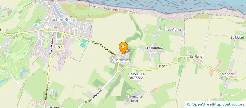 localisation de l'entreprise ARMEMENT SALVE REGINA à PORT-EN-BESSIN HUPPAIN