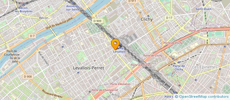 localisation de l'entreprise ARMEMENT SECAM à LEVALLOIS-PERRET