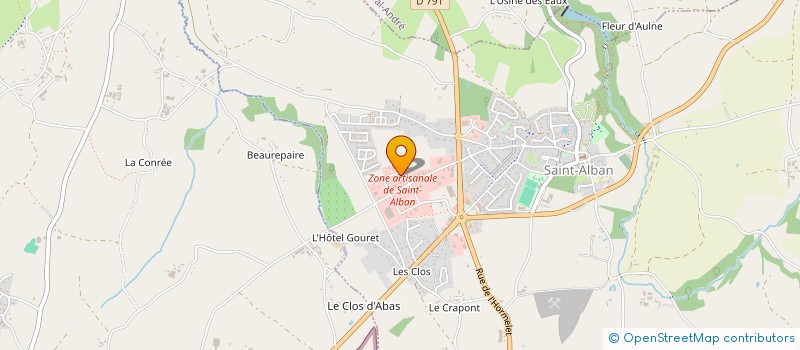 localisation de l'entreprise ARMEMENT THAIS-LEO à SAINT-ALBAN