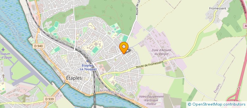 localisation de l'entreprise ARMEMENT VAMBRE  ETAPLES