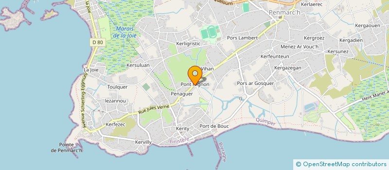 localisation de l'entreprise ARMEMENT VERONIKA à PENMARCH