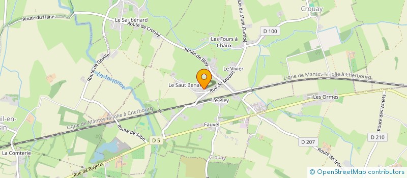 localisation de l'entreprise ARMEMENT WILFRIED ROBERGE  CROUAY