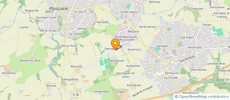 localisation de l'entreprise ARMEMZINC COUVERTURE  LE CONQUET