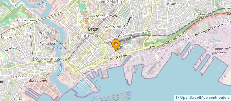 localisation de l'entreprise ARMEN  BREST