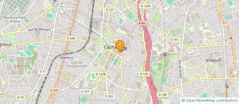 localisation de l'entreprise ARMEN LM  CACHAN