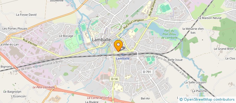 localisation de l'entreprise ARMEN PROMOTION SARL  LAMBALLE-ARMOR