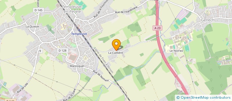 localisation de l'entreprise ARMEN2L  TEMPLEUVE EN PEVELE