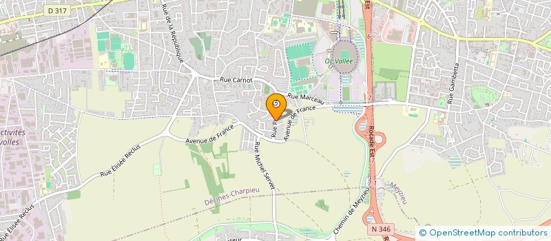 localisation de l'entreprise ARMENAK  DECINES-CHARPIEU