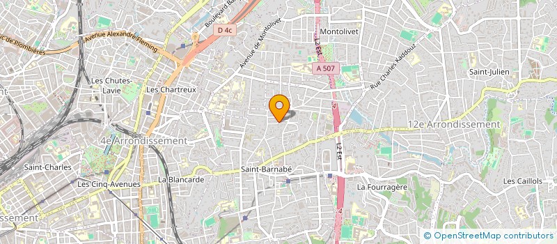localisation de l'entreprise ARMENGLOBAL à MARSEILLE 12EME