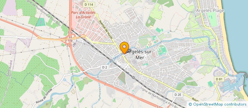 localisation de l'entreprise ARMENGOL FRERES à ARGELES-SUR-MER