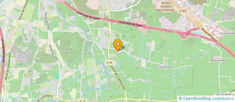 localisation de l'entreprise ARMENIER RIGAUD à ORANGE