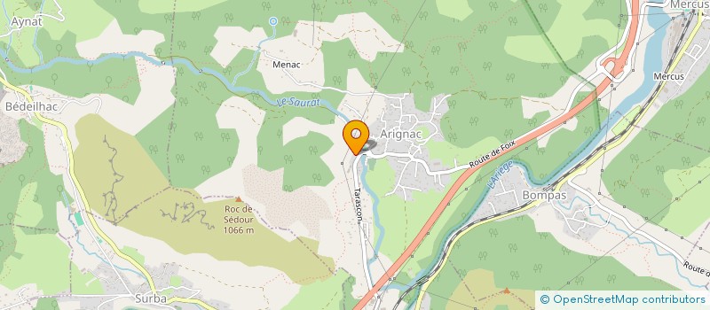 localisation de l'entreprise ARMENIO FABRICE à ARIGNAC