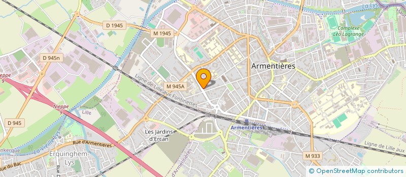 localisation de l'entreprise ARMENTIERES HANDBALL CLUB à ARMENTIERES