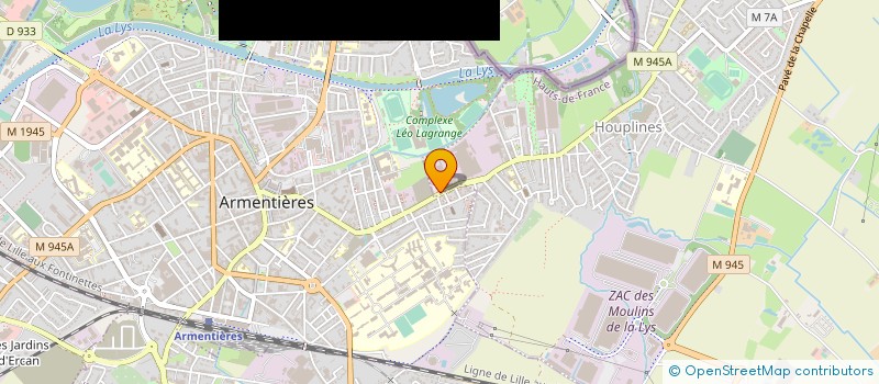 localisation de l'entreprise ARMENTIERES TOUS TEXTILES à HOUPLINES