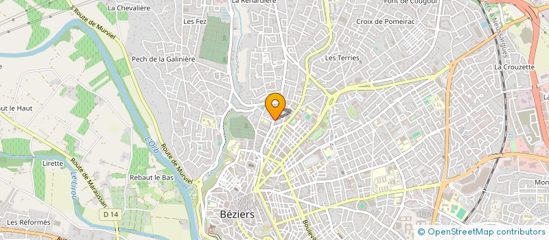 localisation de l'entreprise ARMERIO OPTIQUE  BEZIERS