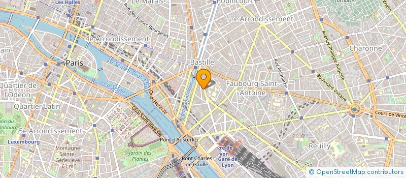 localisation de l'entreprise ARMES BASTILLE  PARIS