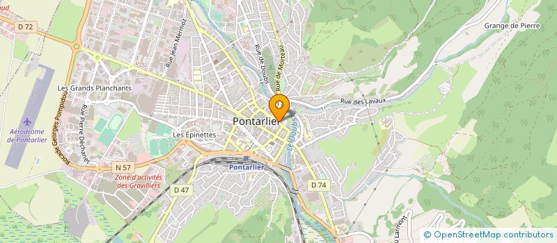 localisation de l'entreprise ARMES TEMIS à PONTARLIER