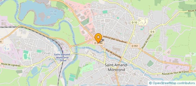 localisation de l'entreprise ARMETAL à SAINT-AMAND-MONTROND
