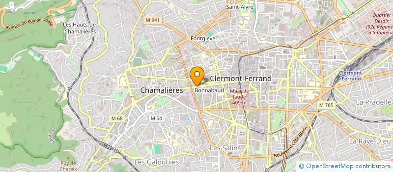 localisation de l'entreprise ARMI  CLERMONT-FERRAND