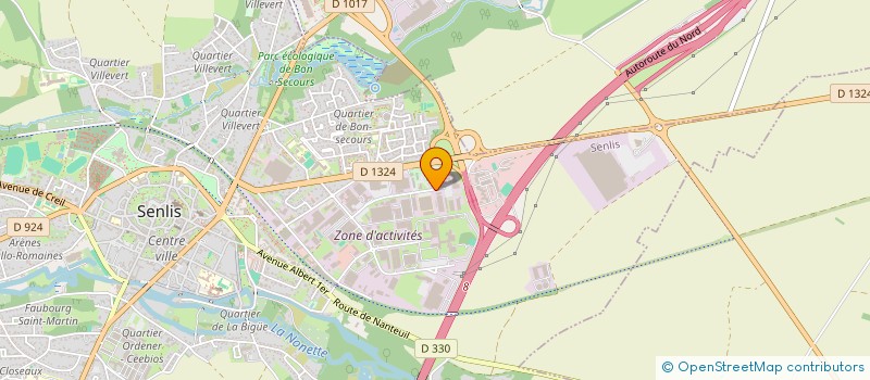 localisation de l'entreprise ARMILLE SA  SENLIS