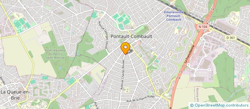 localisation de l'entreprise ARMINDO BATIMENT à PONTAULT-COMBAULT