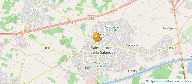 localisation de l'entreprise ARMISEN M.C.N  SAINT-LAURENT-DE-LA-SALANQUE