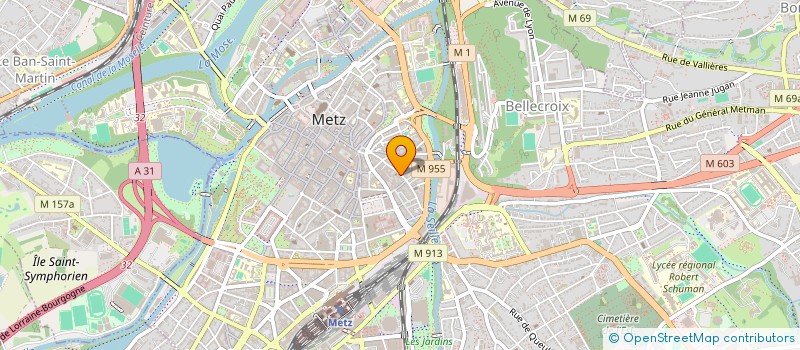 localisation de l'entreprise ARMISTICE 1945  METZ