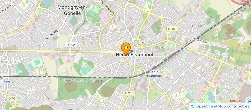 localisation de l'entreprise ARMISTICE à HENIN-BEAUMONT