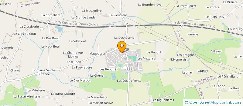 localisation de l'entreprise ARMO  CHATEAUGIRON