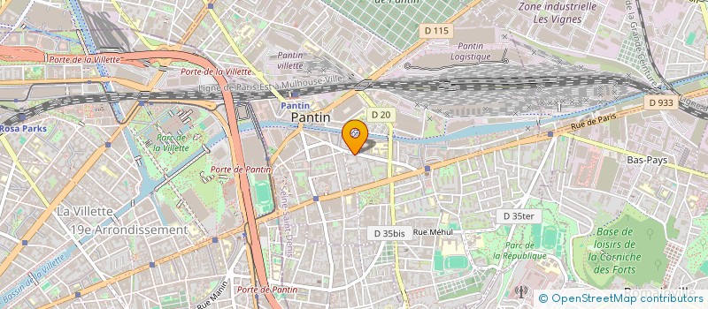 localisation de l'entreprise ARMO INGENIERIE à PANTIN