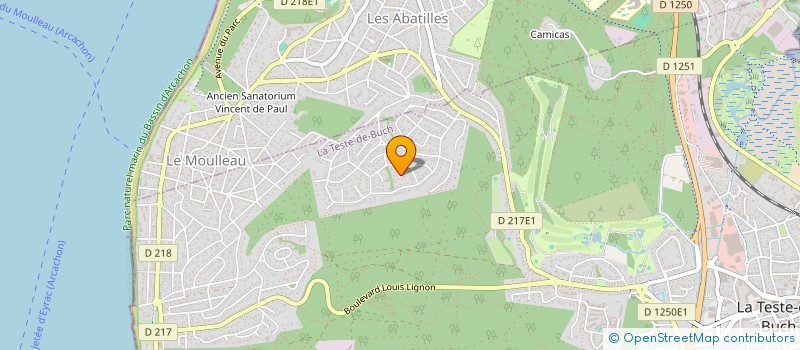 localisation de l'entreprise ARMONEE YACHT CLUB  LA TESTE-DE-BUCH