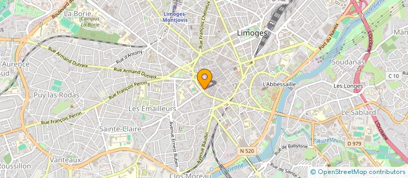 localisation de l'entreprise ARMONIA à LIMOGES